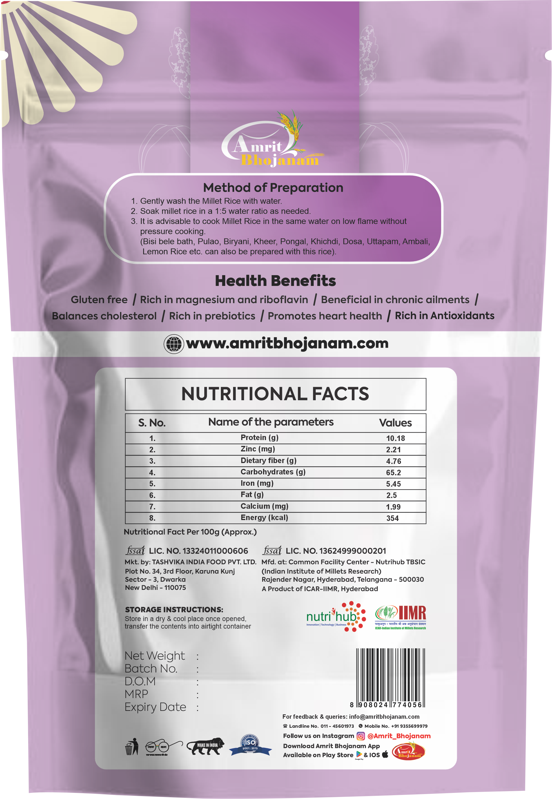 Kedrav Kodo Millet Rice